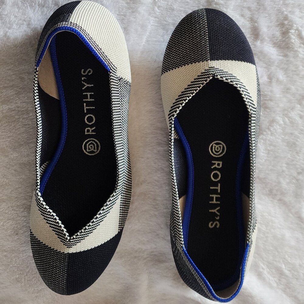 Rothy's RETIRED Buffalo Plaid Flat - Size 8